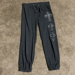 Sweatpants with cute crosses!